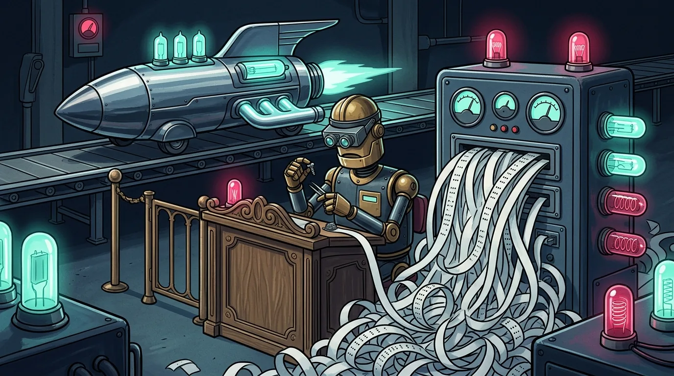 Ilustración del artículo: El arte de auditar para no resolver, potenciado con IA
